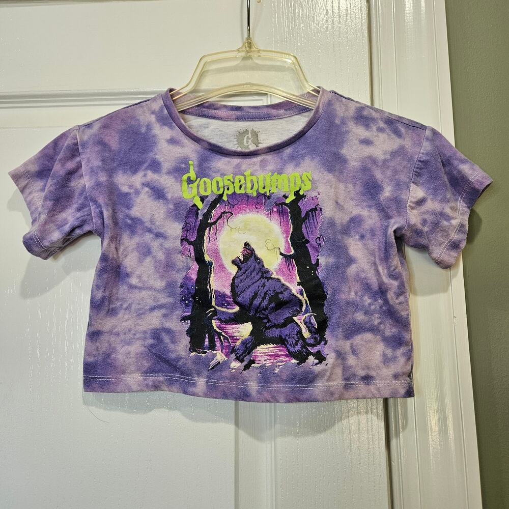 Goosebumps Girl's‎ XS (4/5) Purple Tie-Dye Crop Top